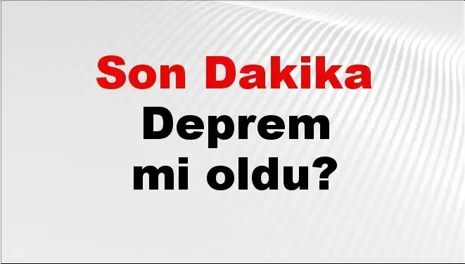 Muğla'da Son Dakika Deprem: Neler Oluyor?