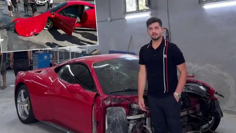 Hurdaya Dönüşen Ferrari: 15 Milyonluk Araç Sahibi Yıkıldı!
